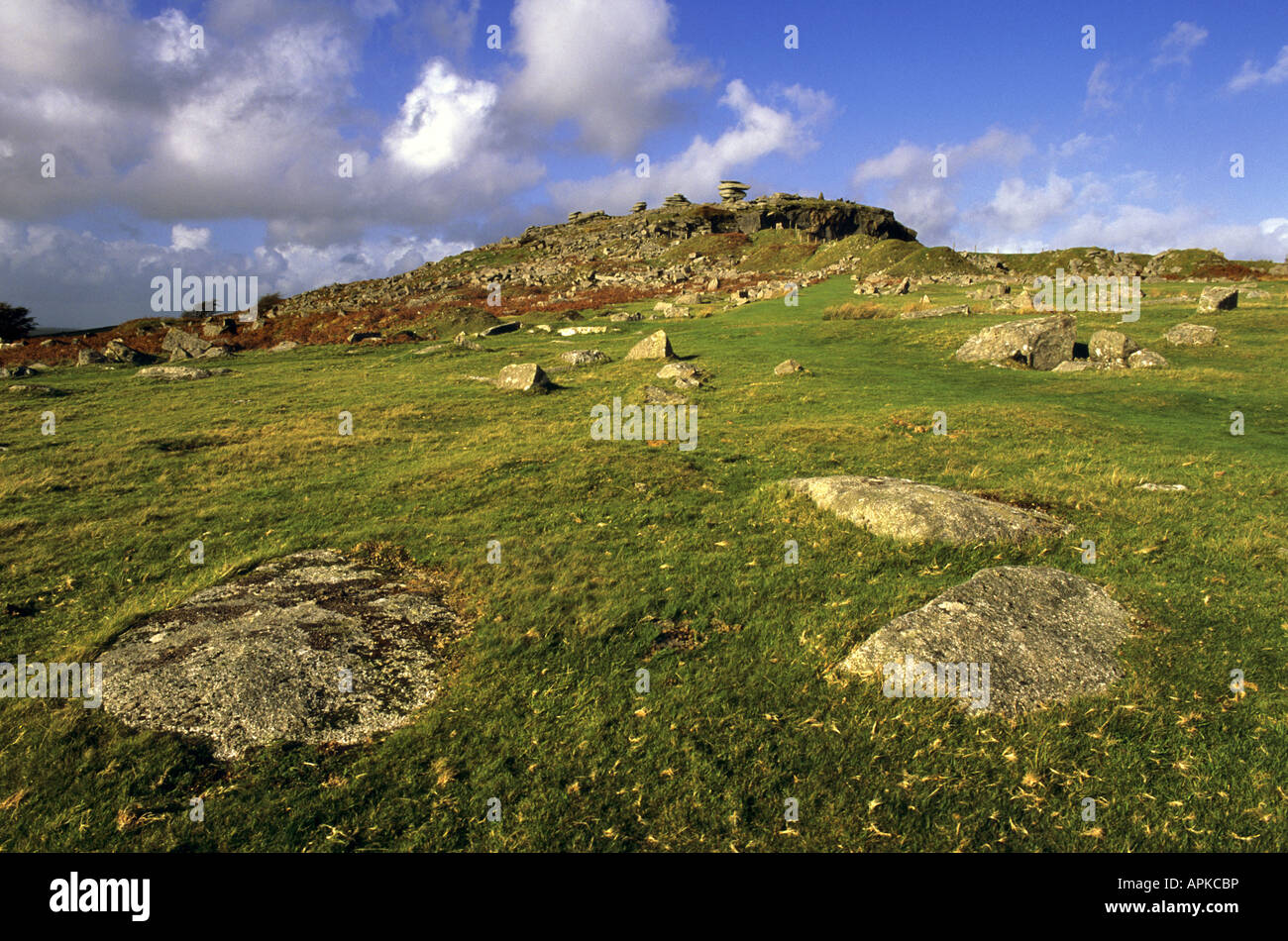 cheesewring granite tor bodmin moor cornwall Stock Photo - Alamy