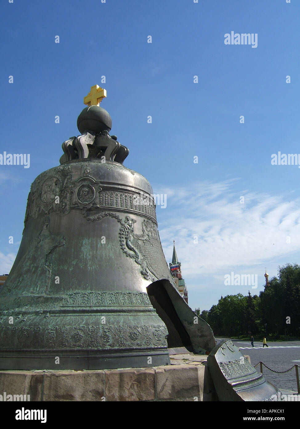 Emperor Bell (Tsar Bell) or broken bell in the Kremlin, Moscow,Russia