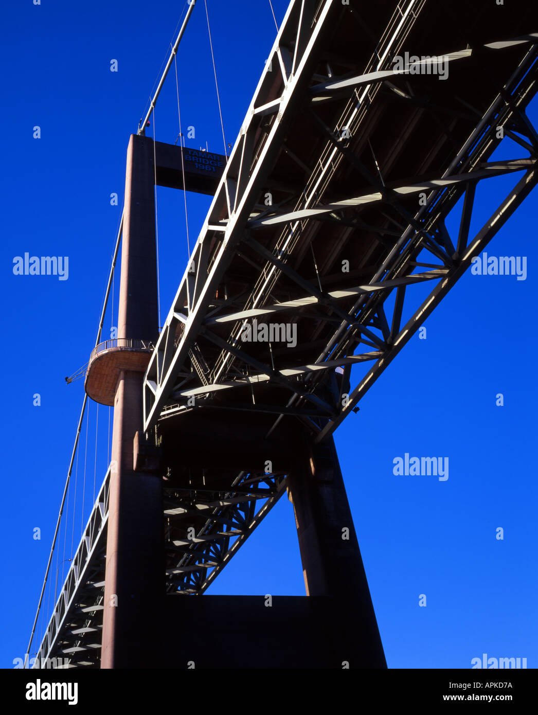 Saltash Road Bridge Stock Photo Alamy