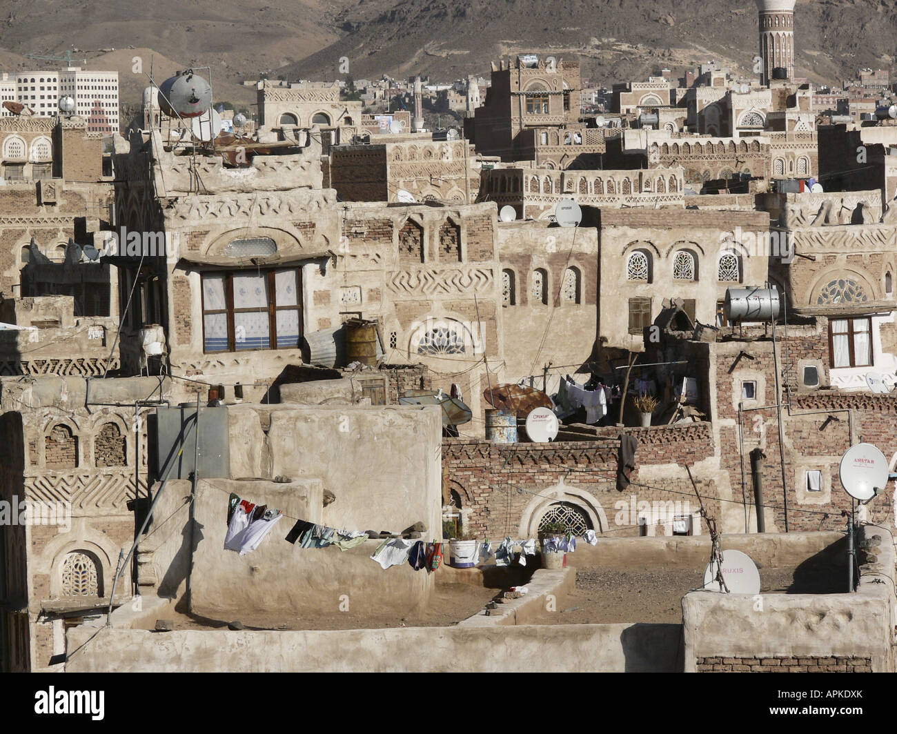 old town, Yemen, Sanaa Stock Photo
