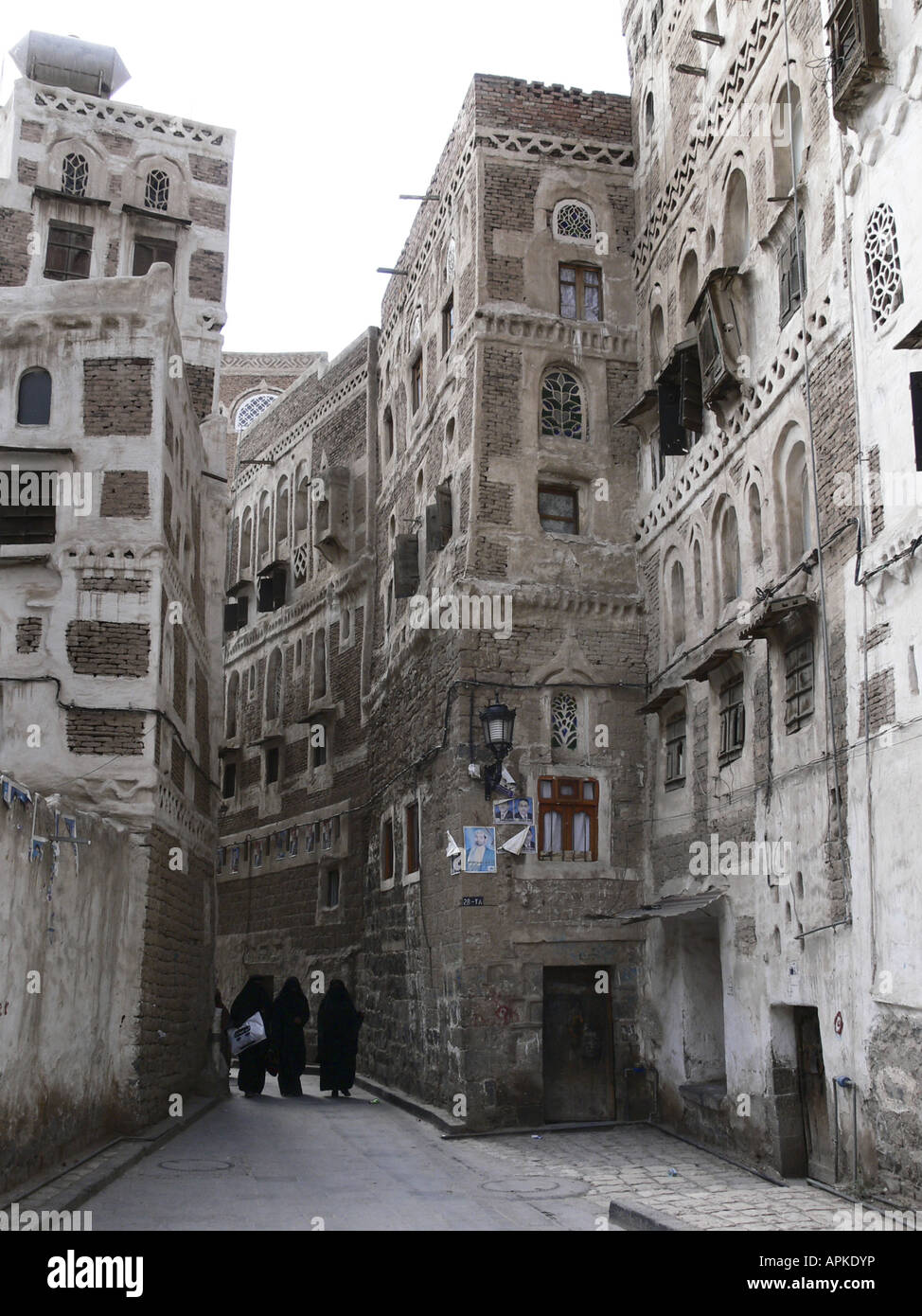 alley in old town, Yemen, Sanaa Stock Photo