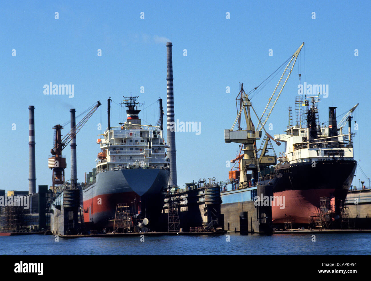 Gdansk Polish Town City Poland Harbor Port History Stock Photo