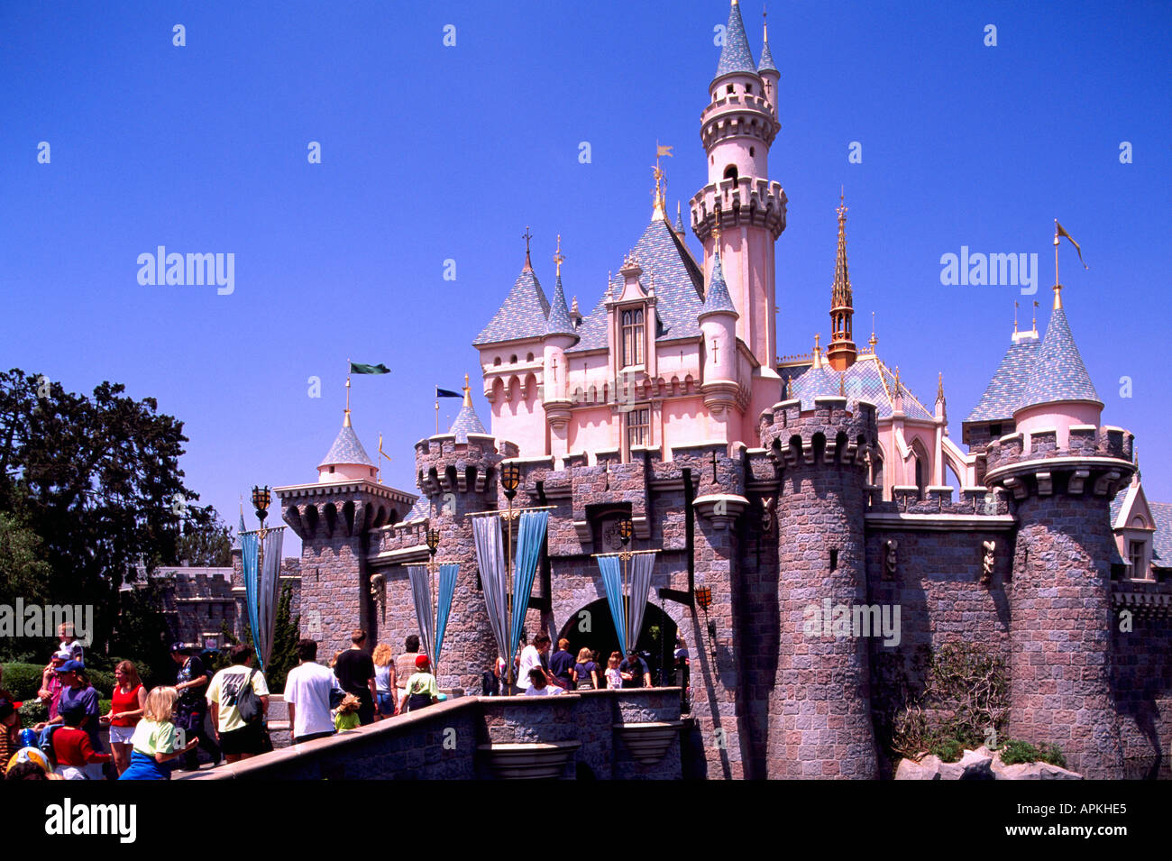 The Entrance to Fantasyland at Disneyland in Anaheim California, USA
