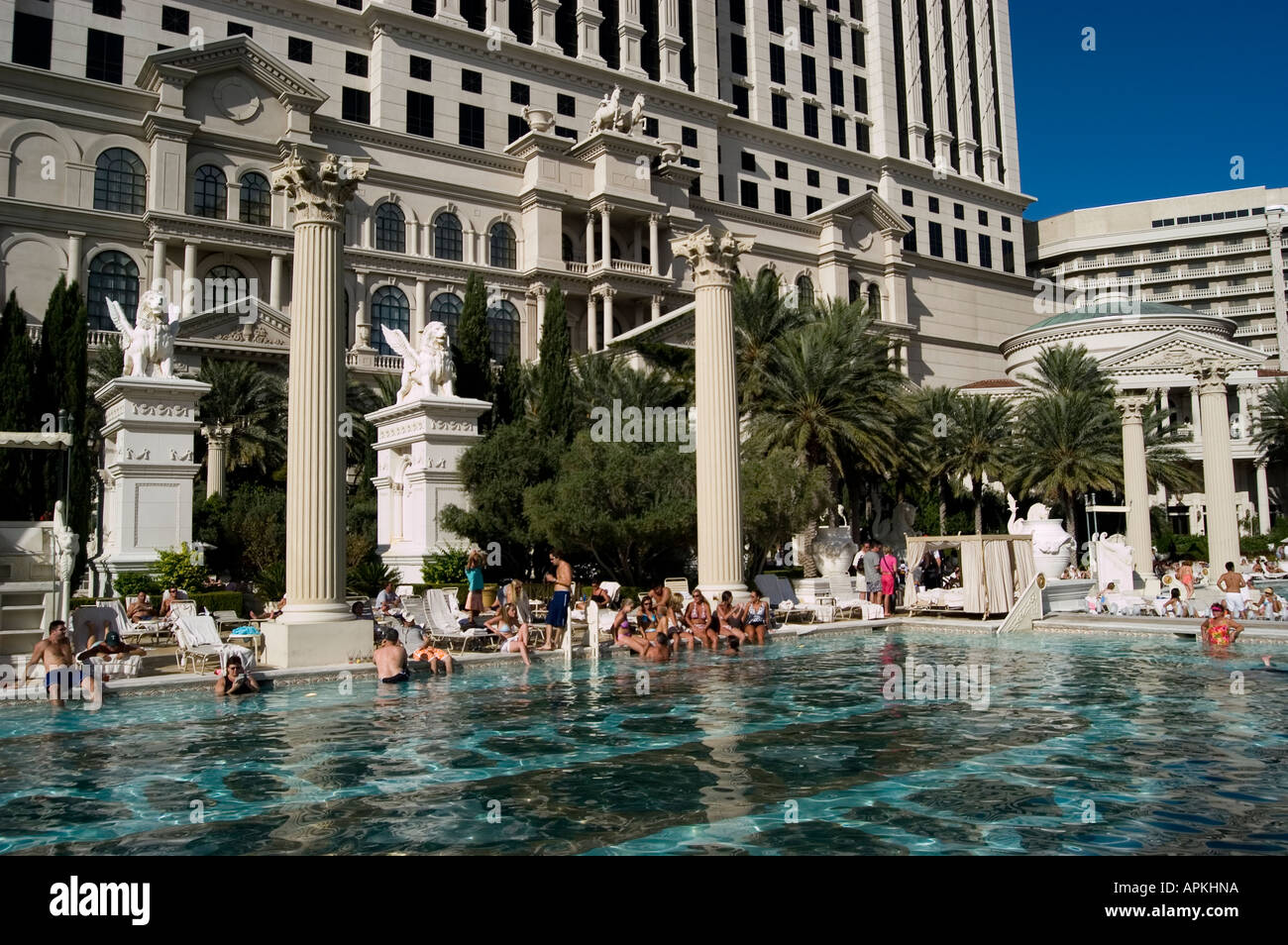 Pool at Caesars Palace Hotel and Casino in Las Vegas, Nevada