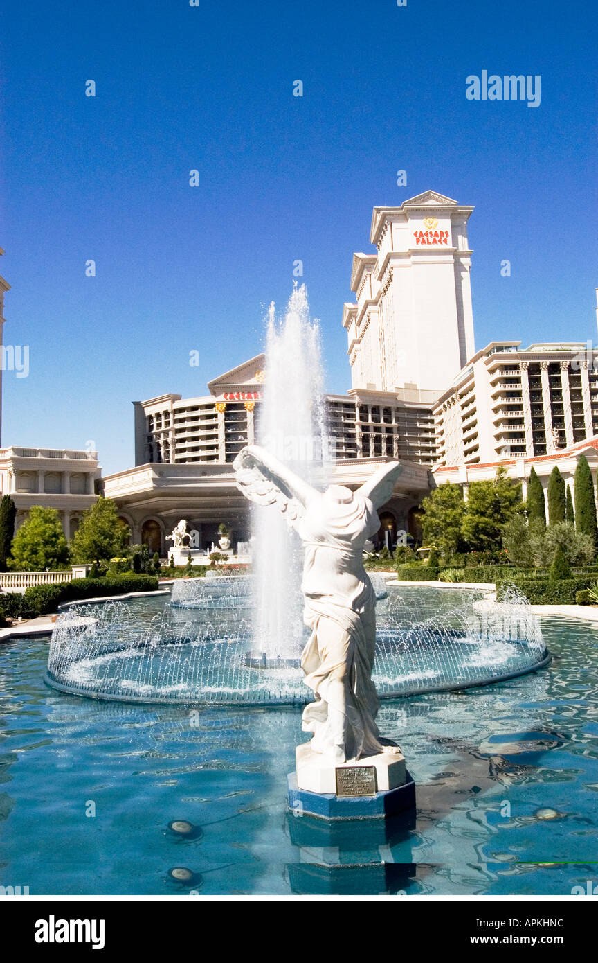 A statue in a fountain at Caesars in Las Vegas Nevada NV Stock Photo