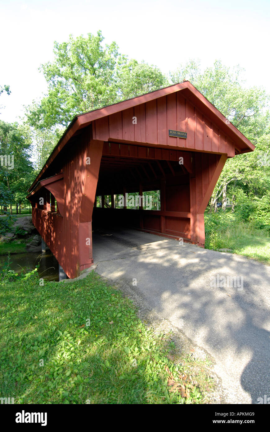 The Ross Bridge a covered wooden bridge located in Tawawa Park in