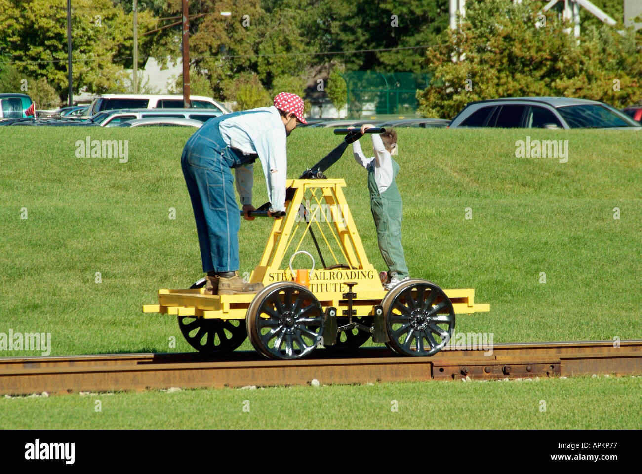 Railroad Hand Car Stock Photo Alamy