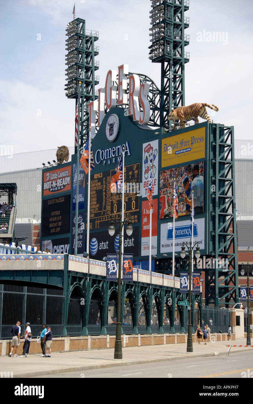 Comerica Ball Park home of the Detroit Tigers professional baseball team Stock Photo