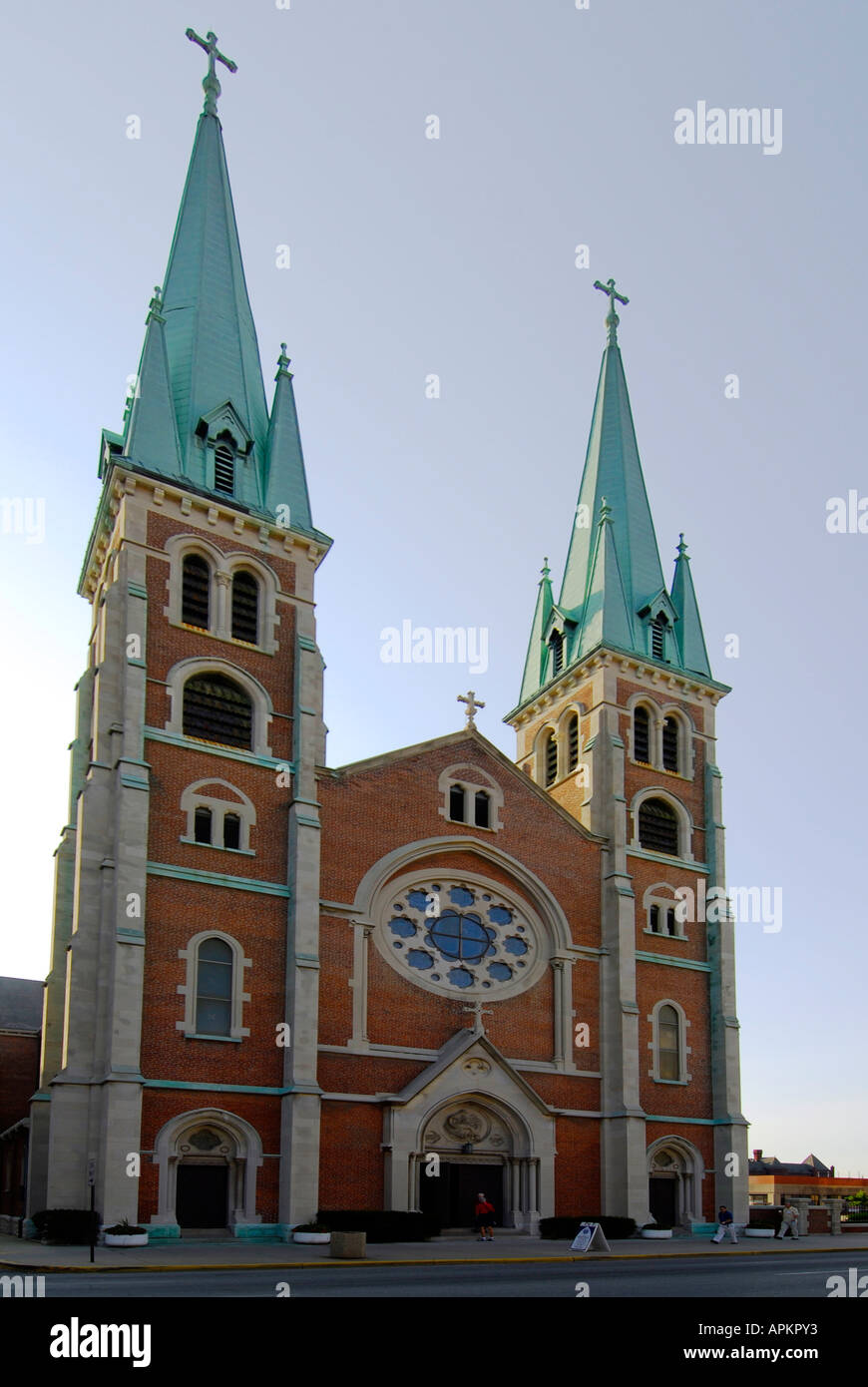 Saint John the Evangelist Catholic Church Indianapolis Indiana IN Stock