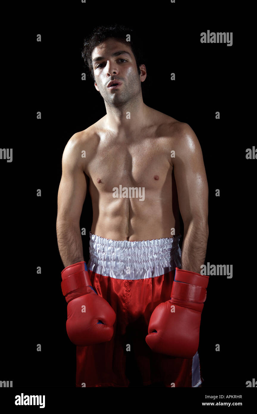 Boxer man exercising Stock Photo Alamy