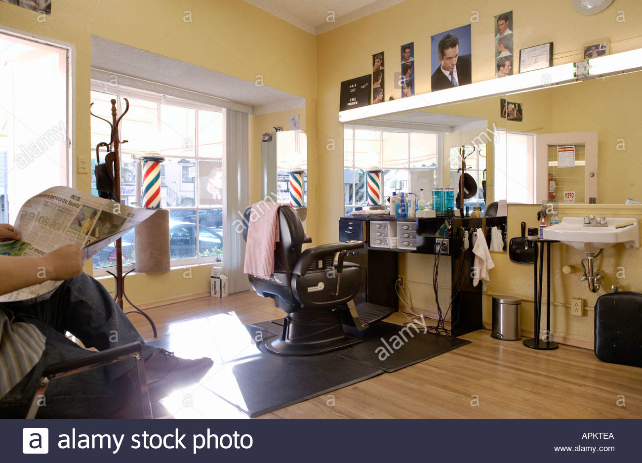 Barber Shop Los Angeles California Usa Stock Photo
