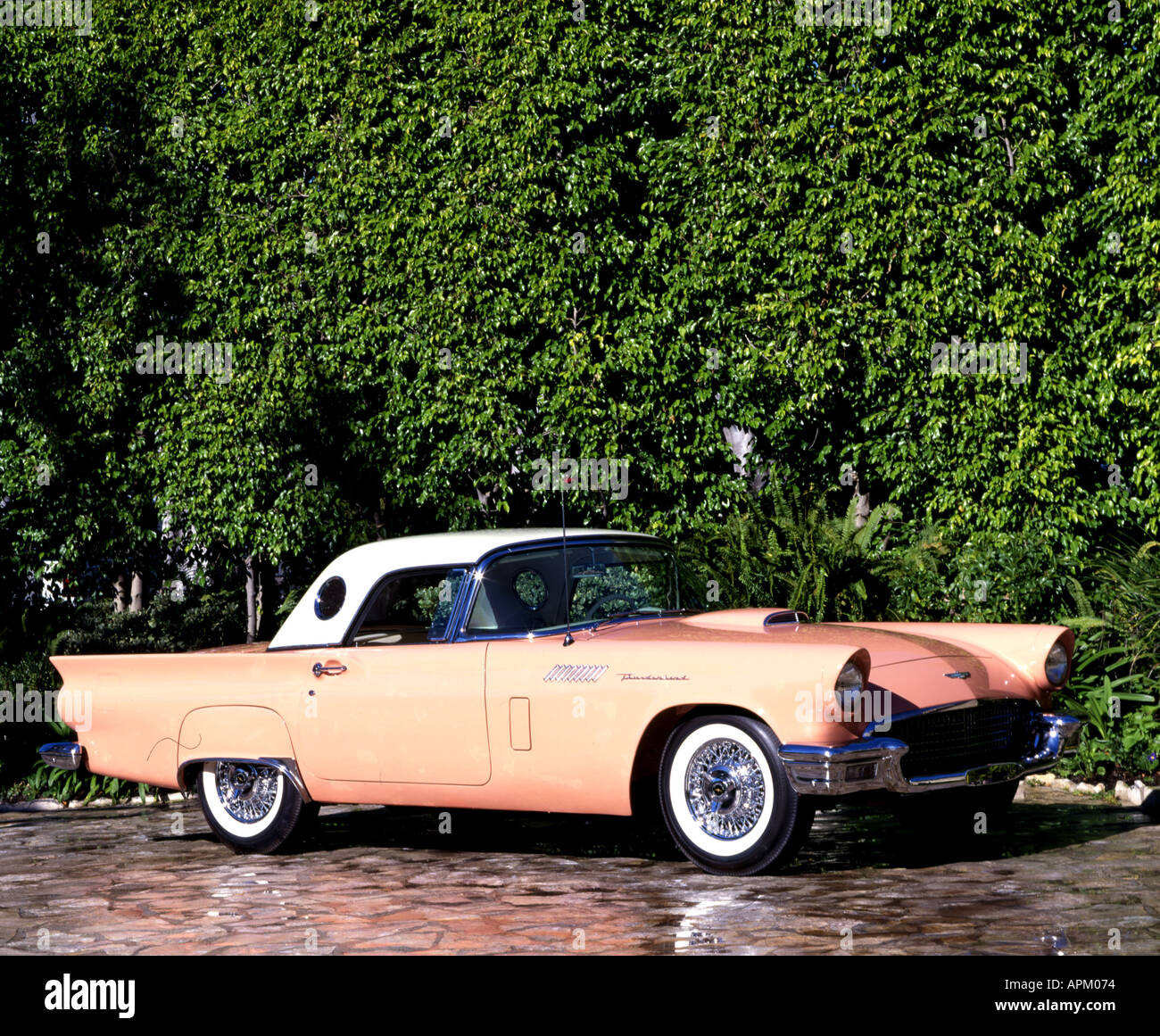 1957 Ford Thunderbird F Series factory supercharged convertable Stock Photo