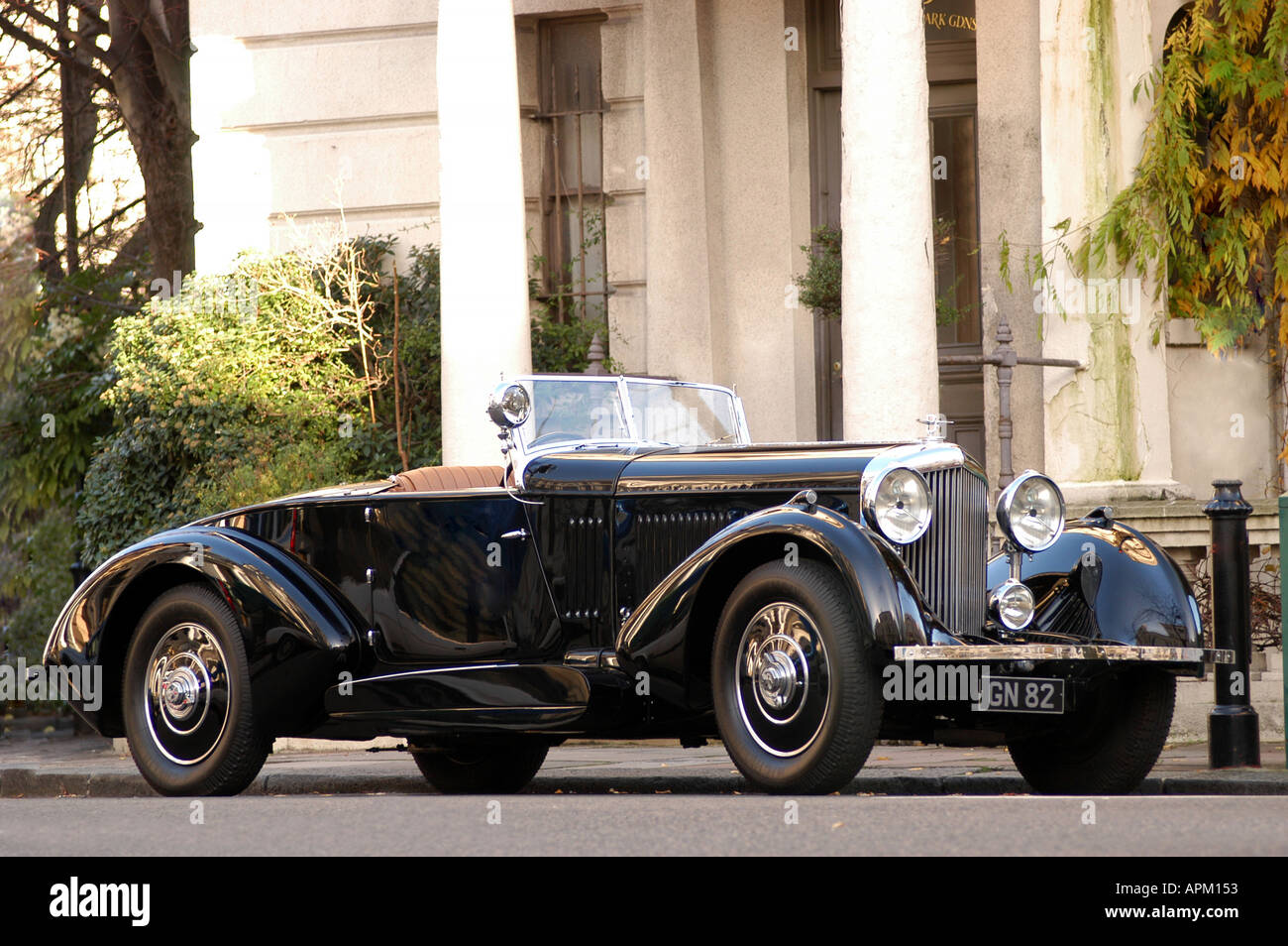1931 bentley 8 litre ,Barker boat tailed tourer,short chassis  chasis no YR5099 engine number YR5099 Stock Photo