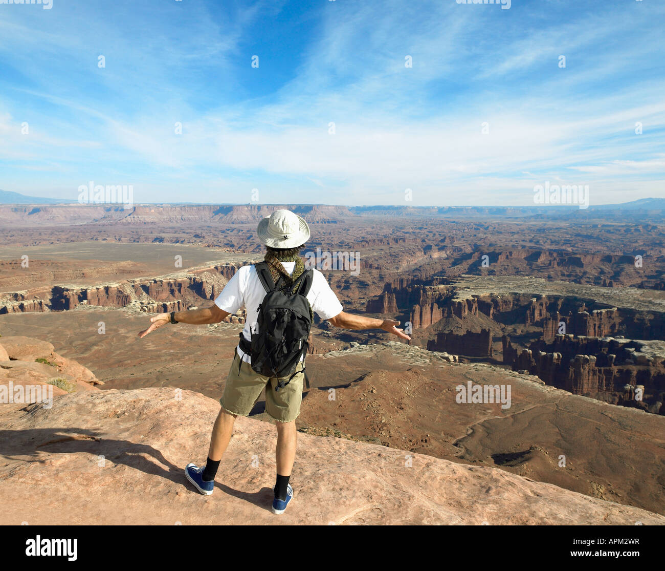 Rear view of hiker hi-res stock photography and images - Alamy