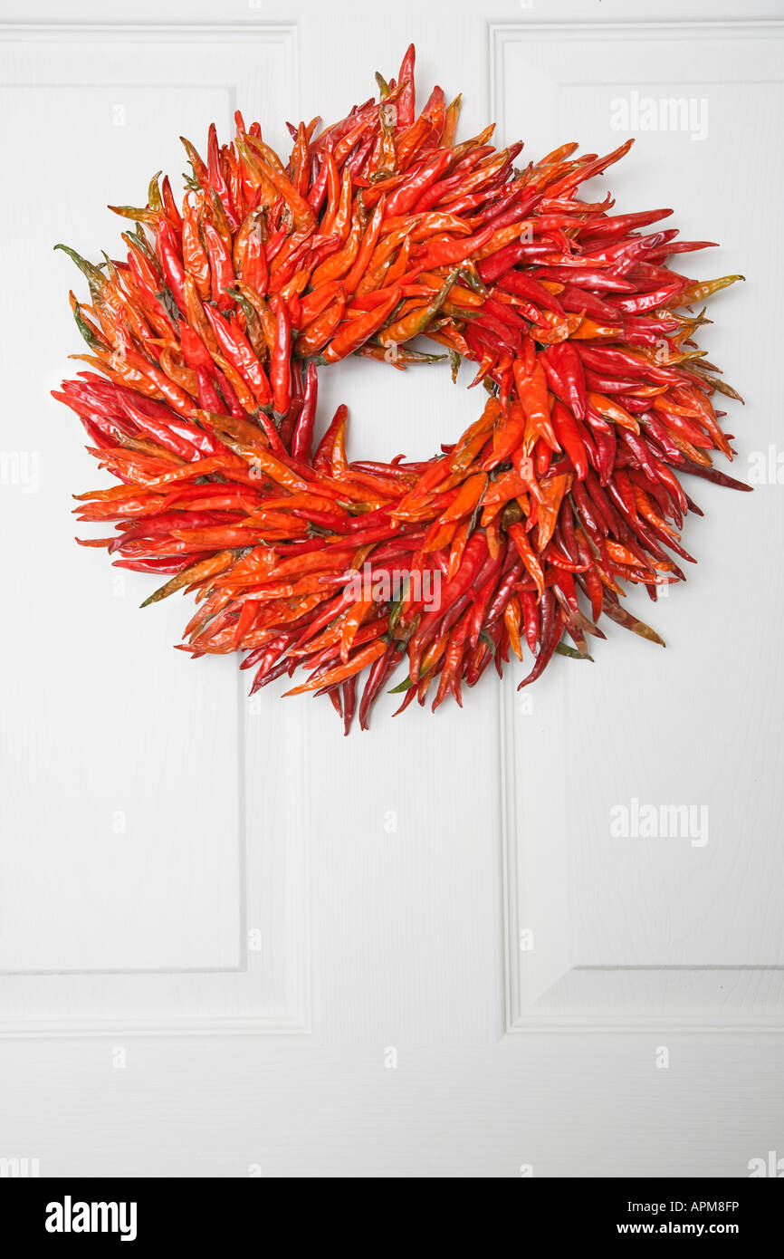 Wreaths of red peppers hires stock photography and images Alamy
