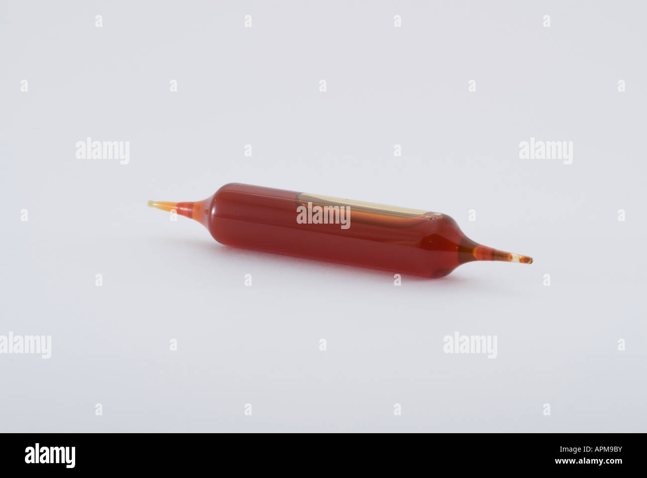 Drinkable vitamine ampoules on white backgound Stock Photo
