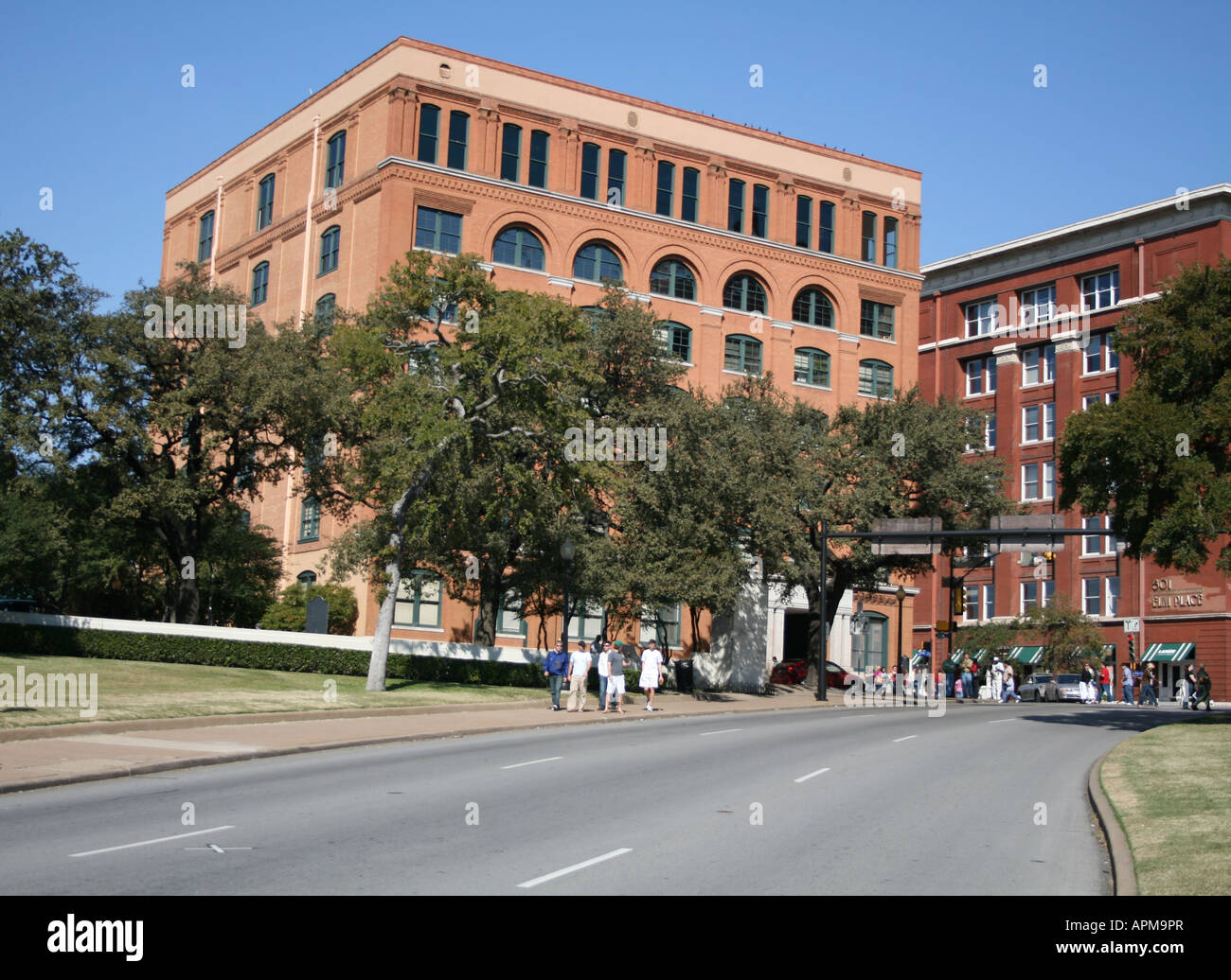 Texas Book Depository Dealey Plaza Dallas Texas  October 2007 Stock Photo