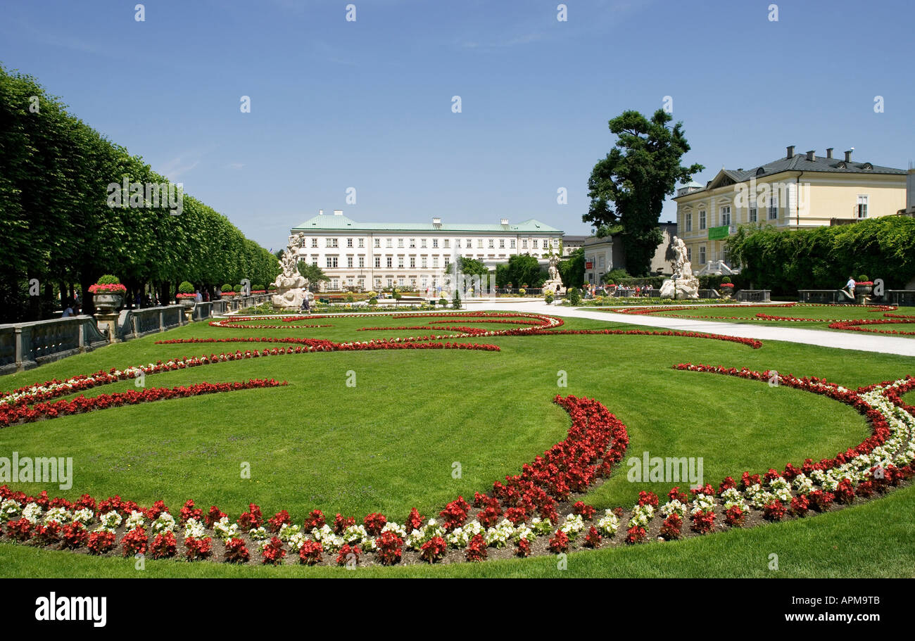 Austria, Salzburg, formal garden Stock Photo