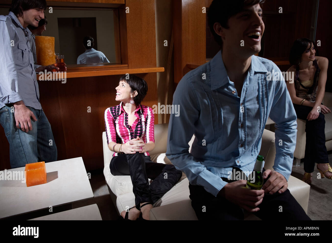 Group people standing at bar hi-res stock photography and images - Alamy