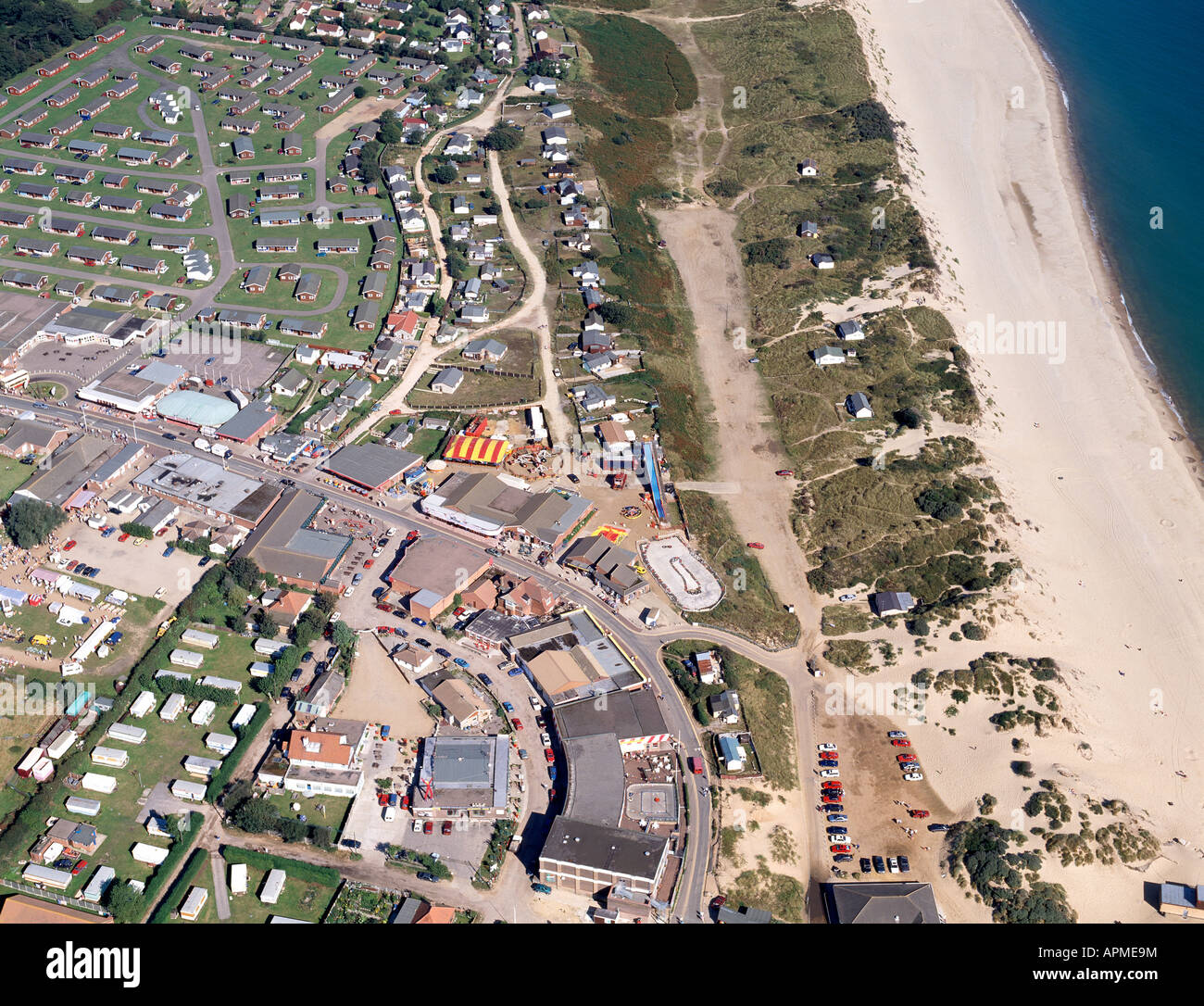 aerial view of hemsby, norfolk, england Stock Photo Alamy