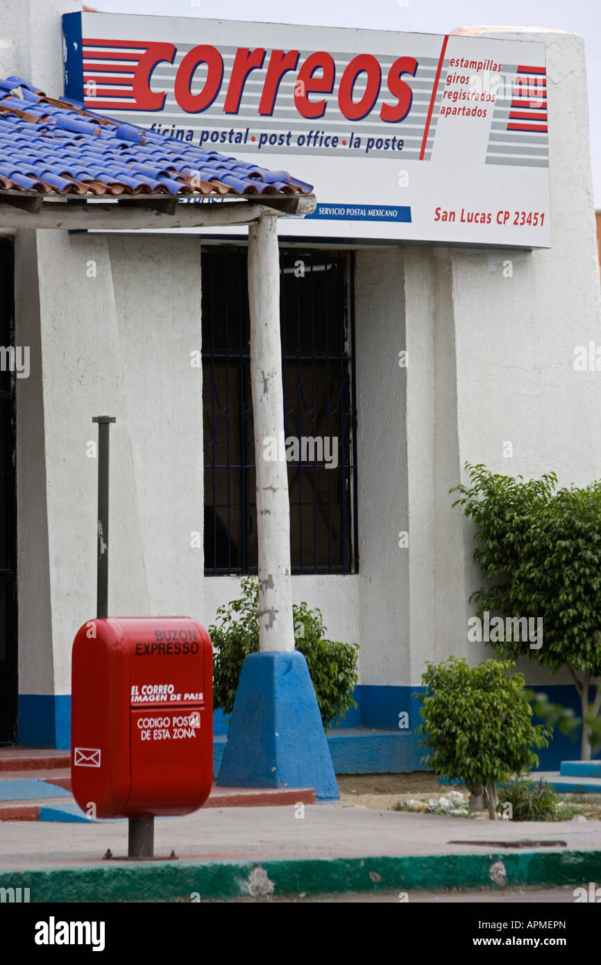 Man walks past post office building Cabo San Lucas Baja California Mexico  Stock Photo - Alamy