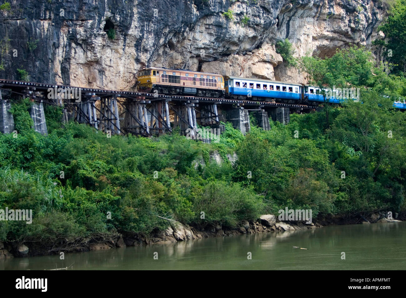 wooden passenger train