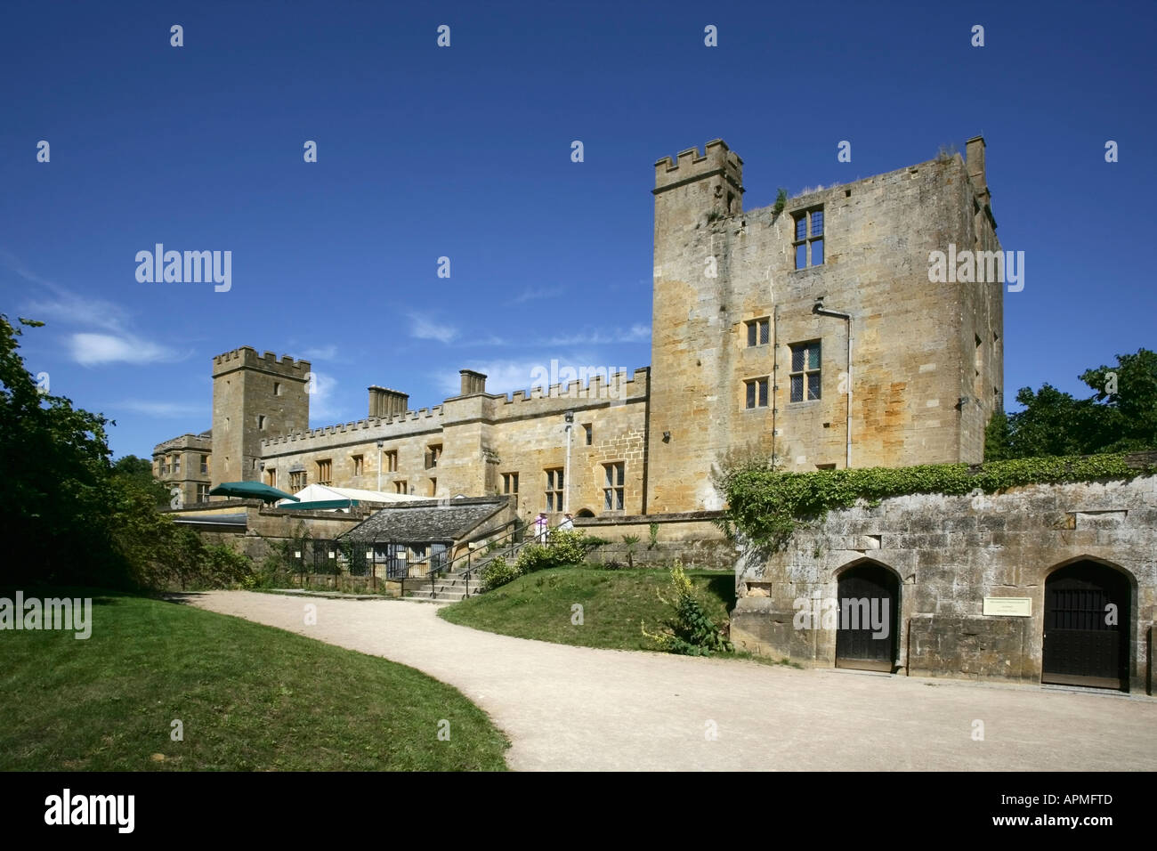 estate grounds of sudeley castle the cotswolds gloucestershire england Stock Photo
