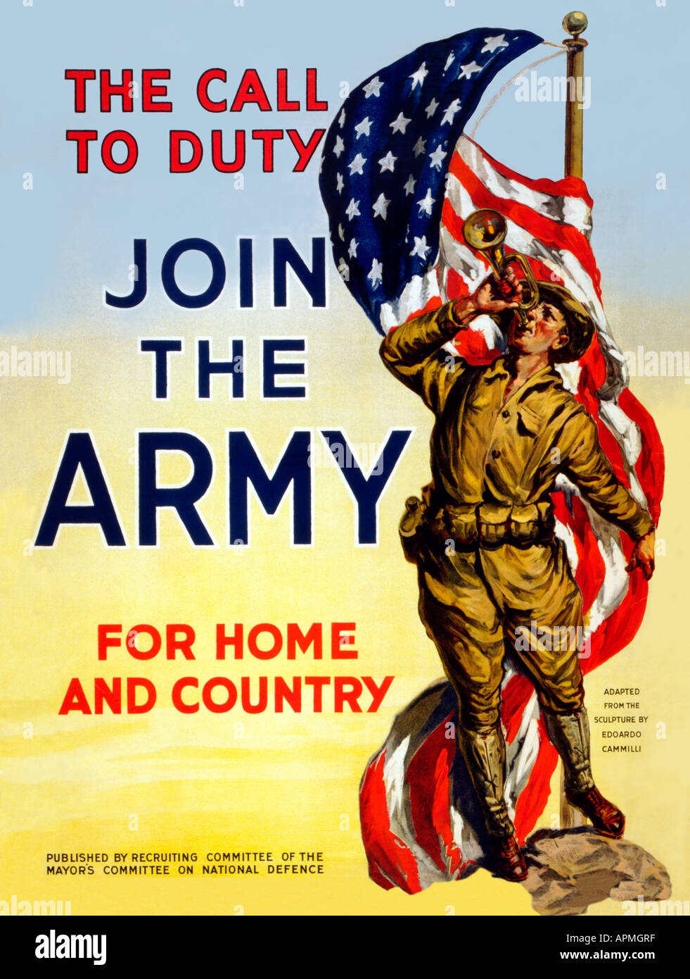 The Call To Duty Stock Photo Alamy