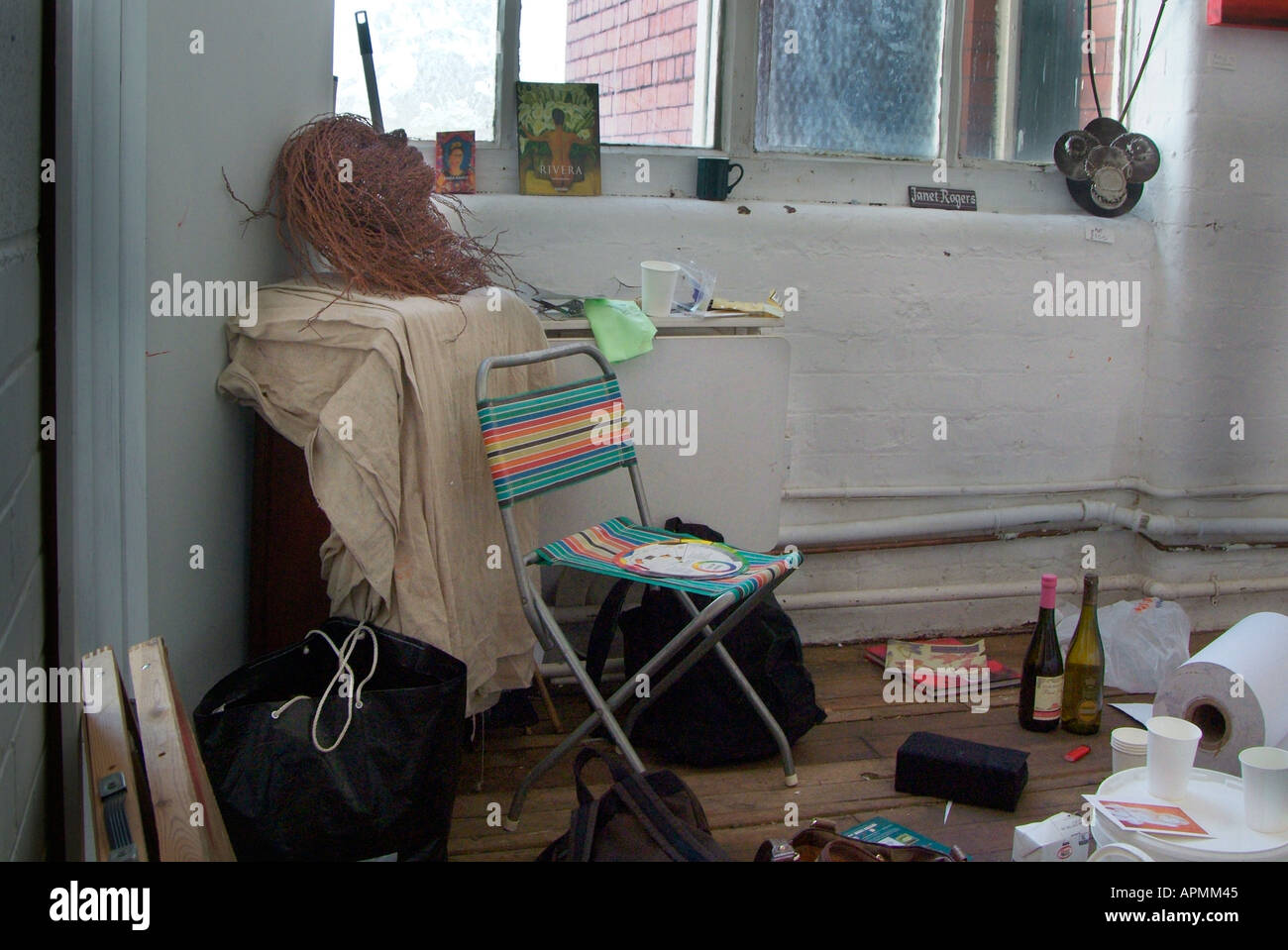 vernon mill stockport artist group sesson open day studio Stock Photo