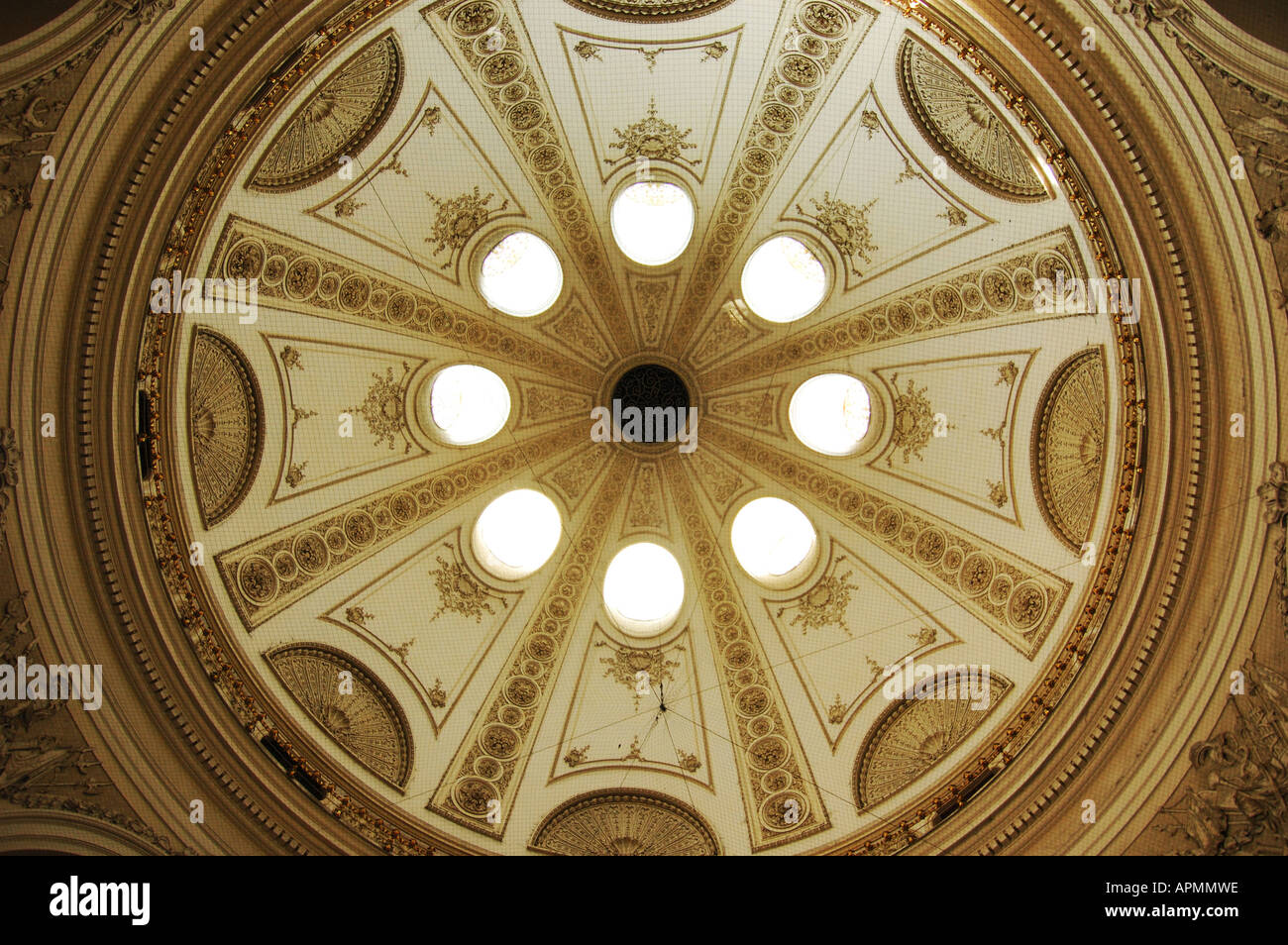 Dome at St Michael s gate Hofburg Vienna Austria Stock Photo