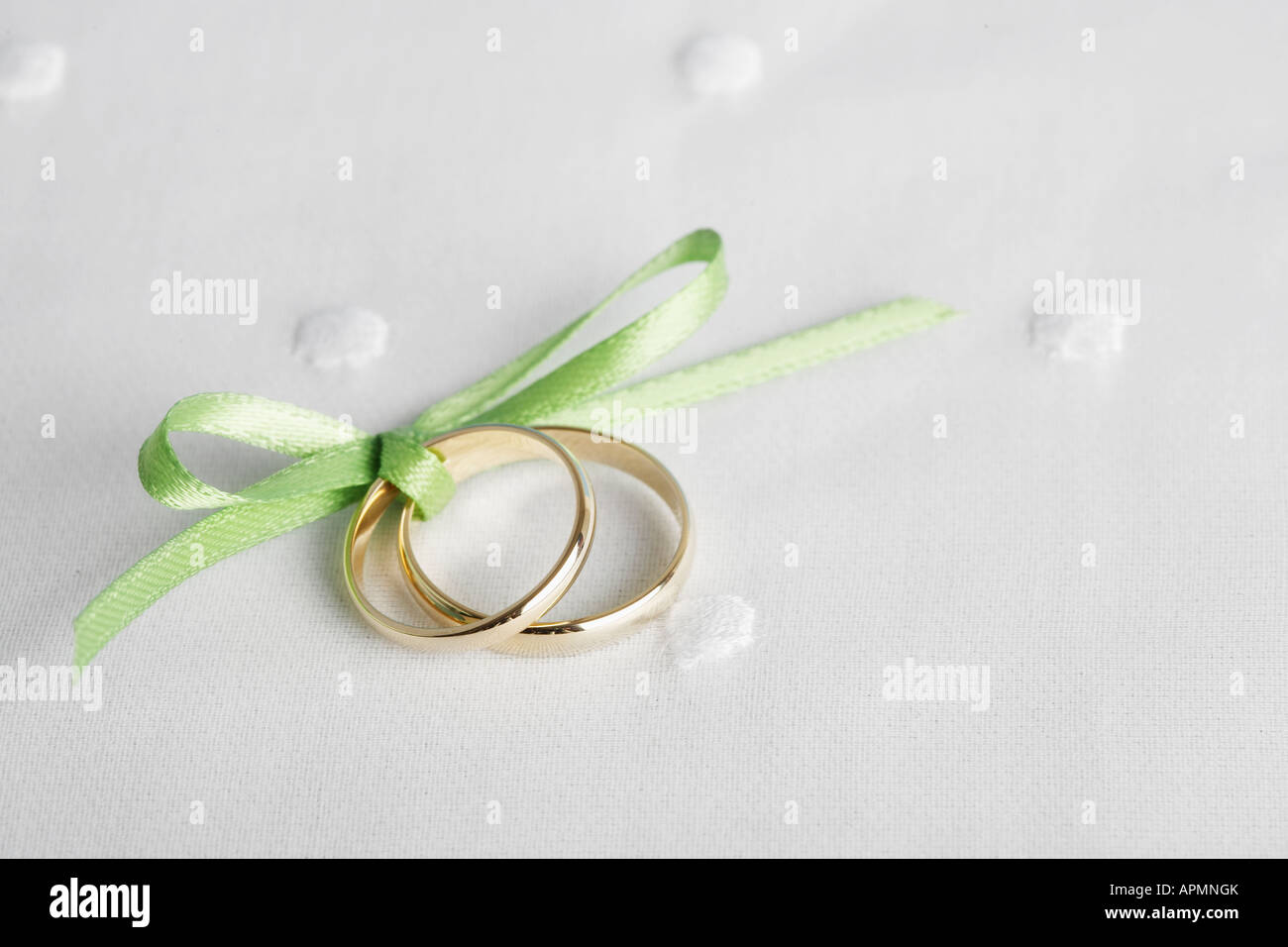 Wedding Rings With Ribbon