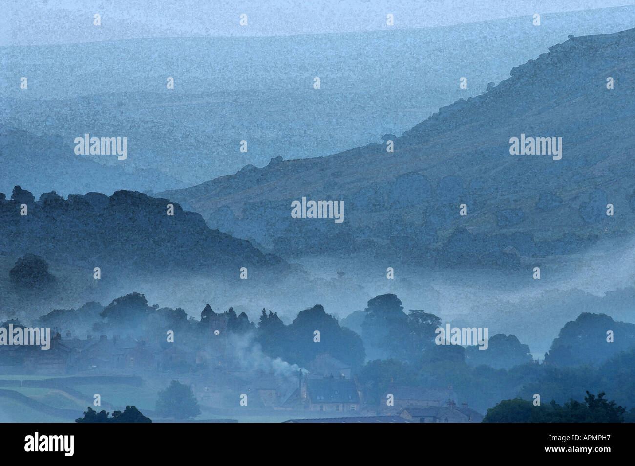 Village of Muker Swaledale Yorkshire UK Stock Photo