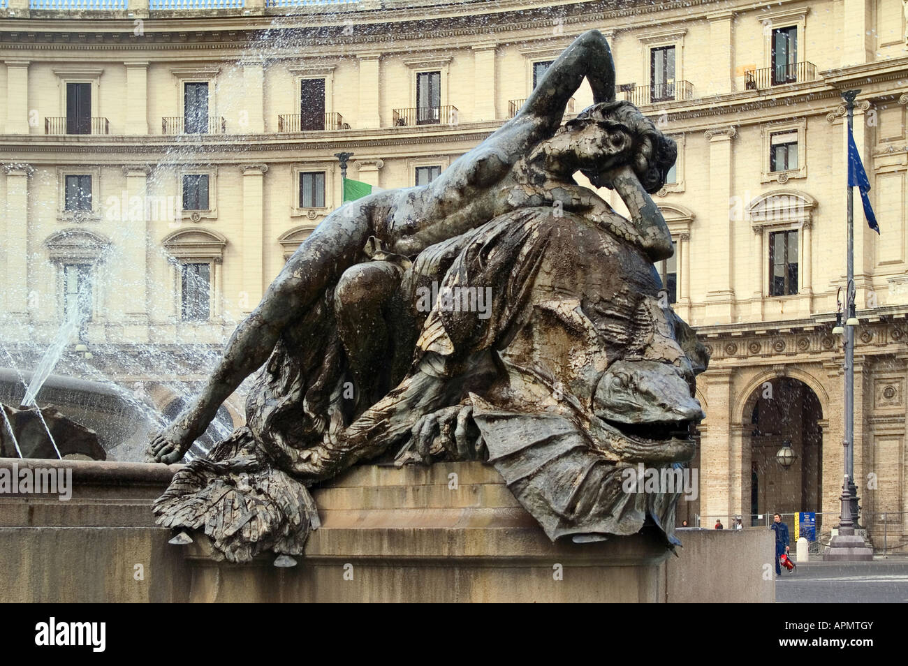 Fountain of Nymphs, Piazza della Repubblica, Roma, Italy Stock Photo