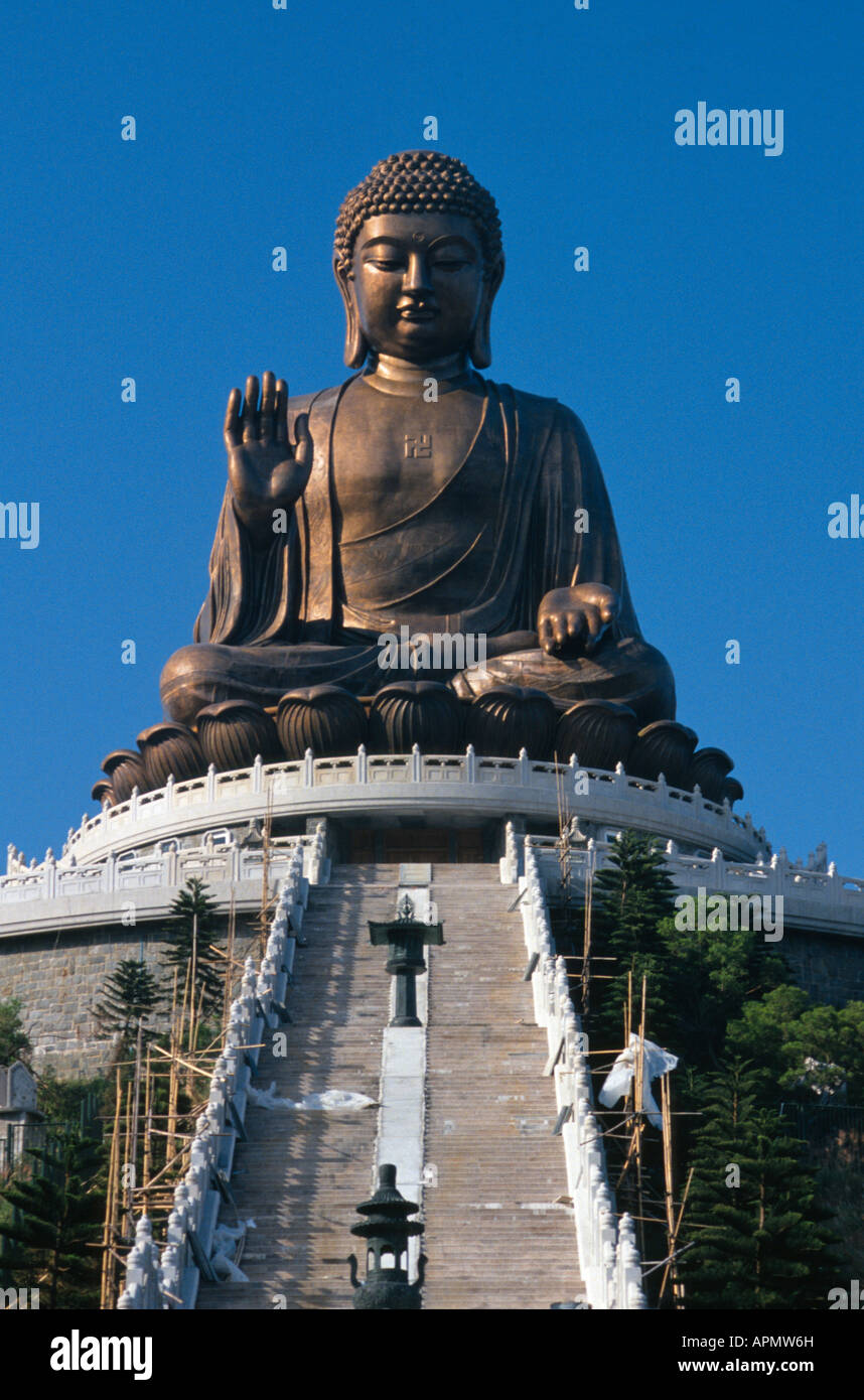 Tian Tan seated Buddha Statue Po Lin Monastery Lantau Island Hong Kong  China Stock Photo - Alamy