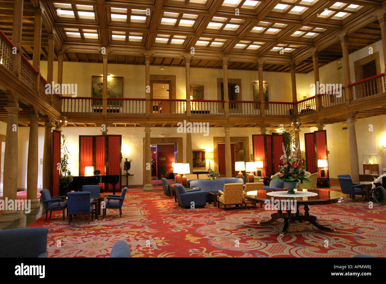 Lounge In Hotel De La Reconquista Oviedo Asturias Spain Stock Photo Alamy