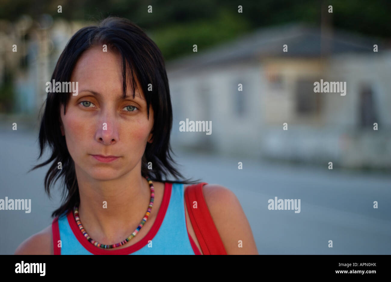 Girl, Portrait, Greece Stock Photo Alamy