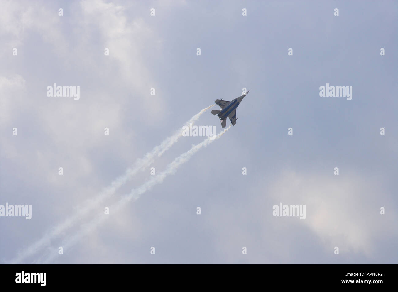 MIG 29 OVT climbing skywards Stock Photo