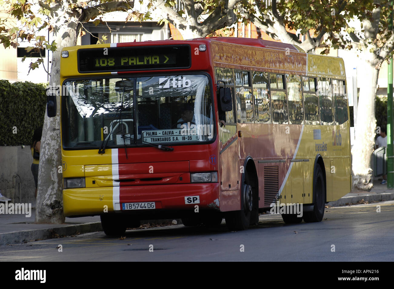 Public transportation Bus in Palma de Mallorca Majorca Spain Balearic  Islands Mediterranean Stock Photo - Alamy