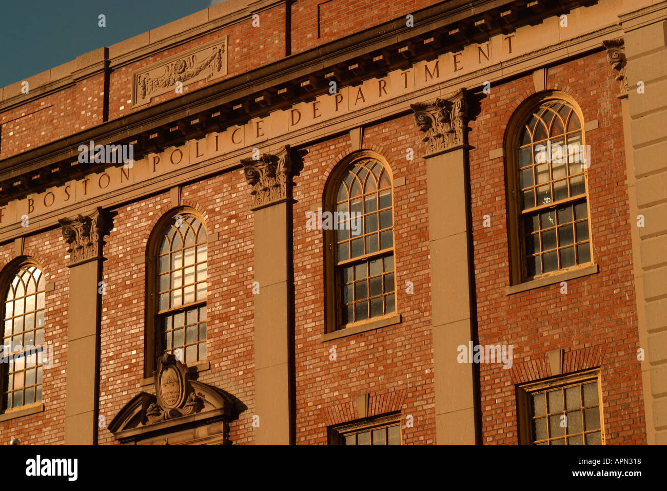 Boston police department headquarters boston massachusetts stock photo