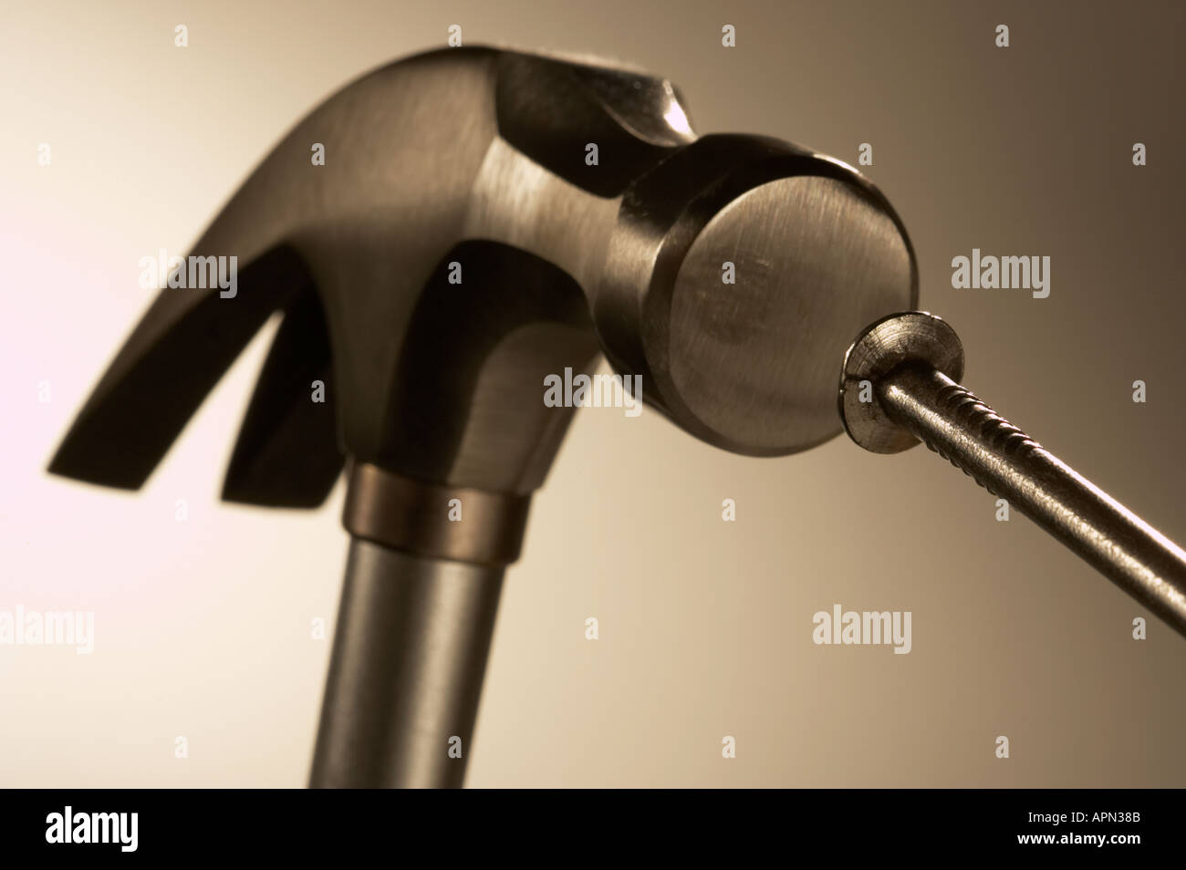 Hammer strike hires stock photography and images Alamy
