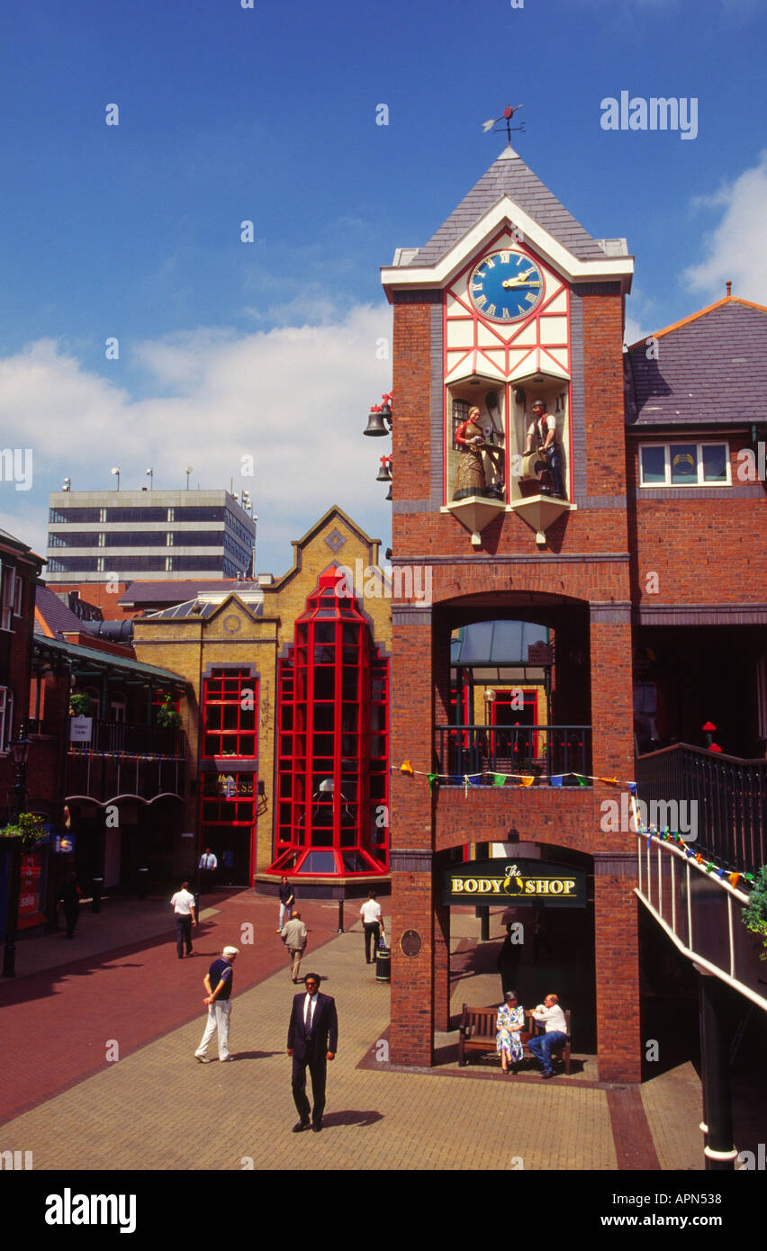 Tower of the Buffer and Grinder chiming clock Orchard Square Shopping