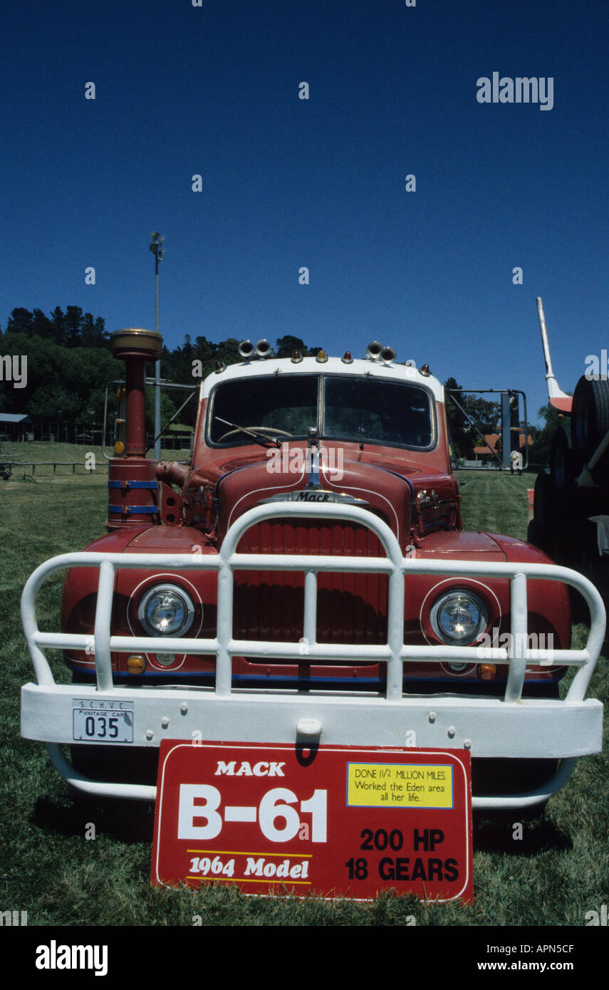 1964 B 61 Mack Vintage truck in Country Fair New South Wales Stock Photo