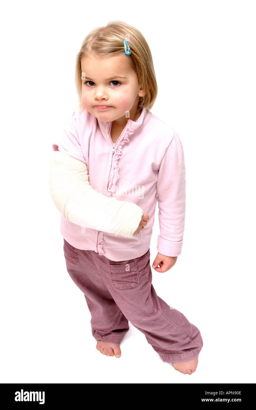 Child with Broken Arm Stock Photo Alamy