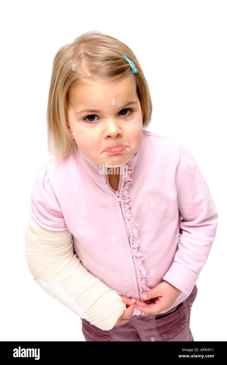 Child with Broken Arm Stock Photo Alamy