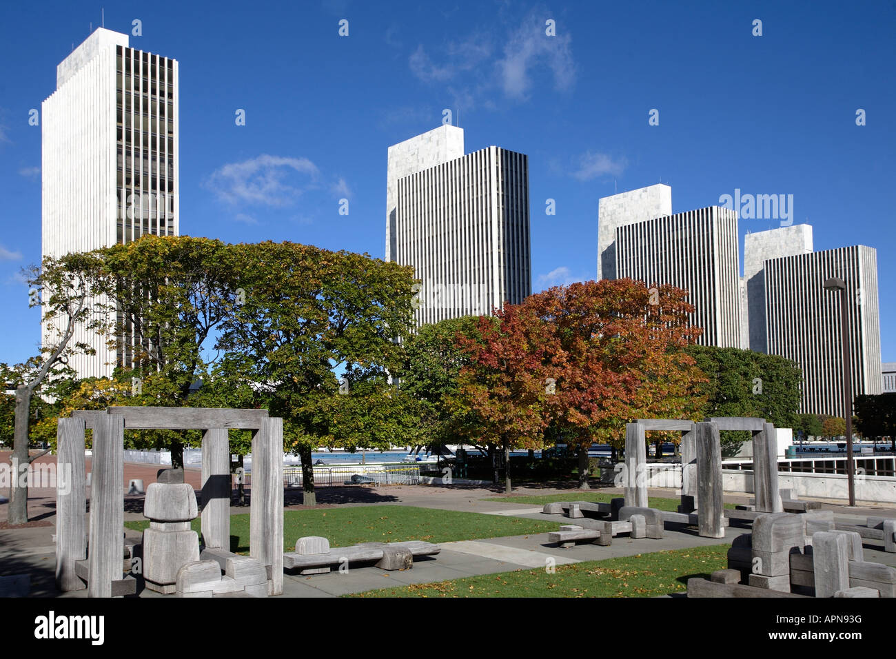 Empire State Plaza. Albany, Albany County, New York State, USA Stock Photo