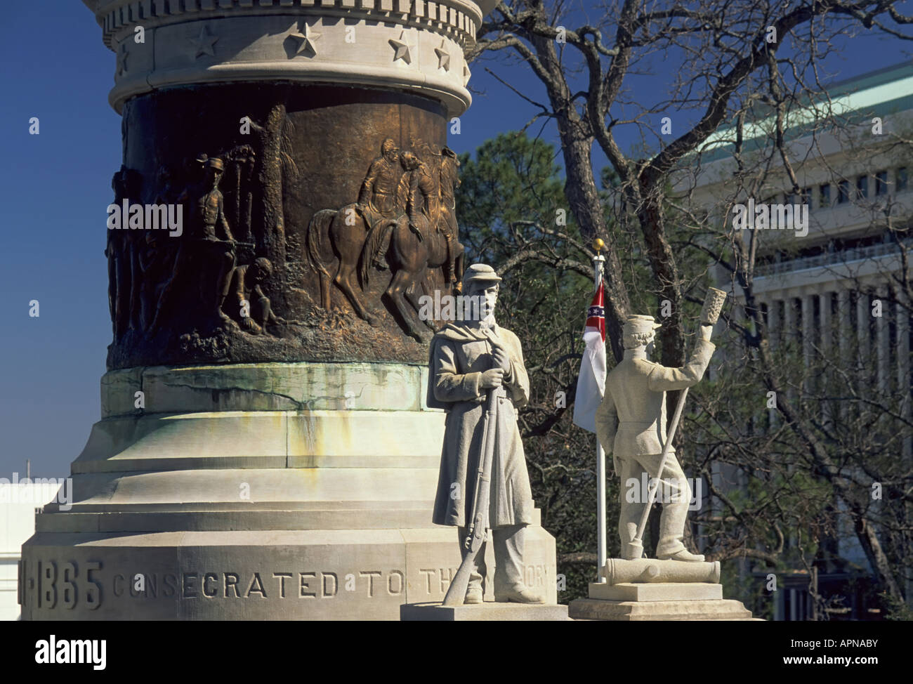 Confederate Monument at Alabama State Capitol Montgomery Alabama USA