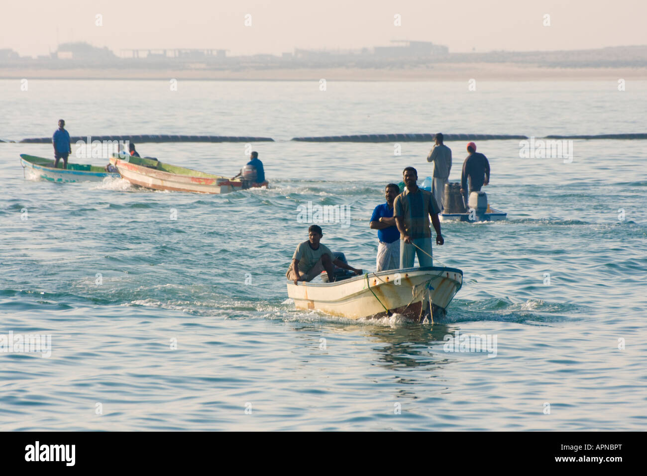 Middle east Qatar Al Wakrah port Stock Photo Alamy