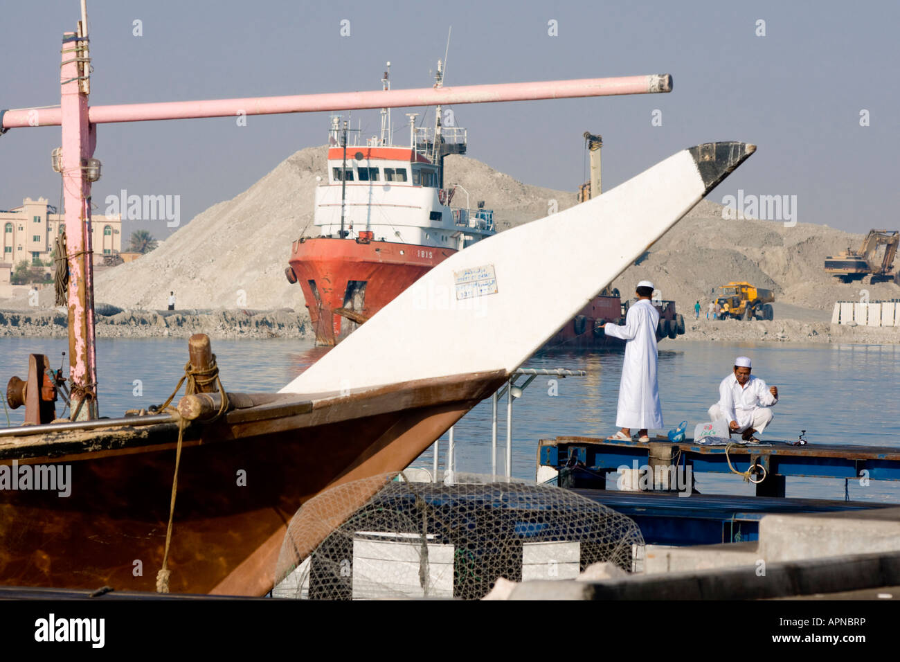 Middle east Qatar Al Wakrah port fishing Stock Photo Alamy
