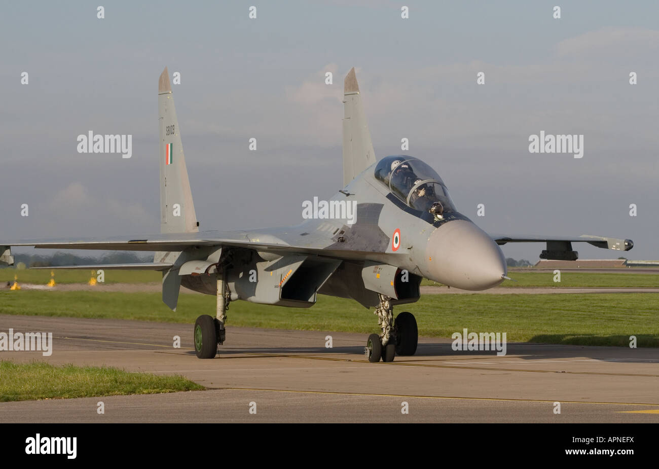 Sukhoi Su-30 Flanker of the Indian Air Force Stock Photo