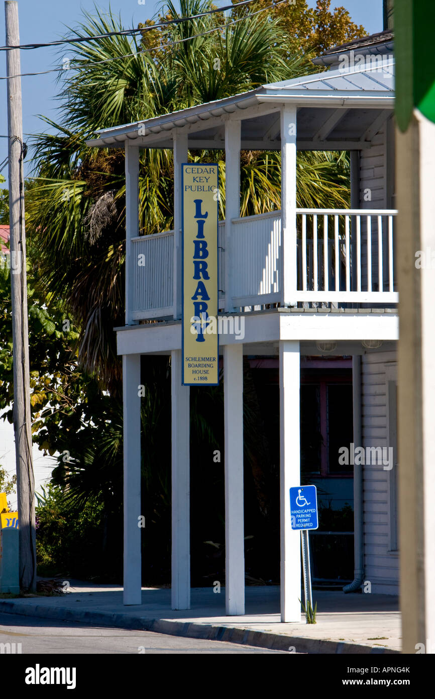 Tourist and Vacation Views of Historical Cedar Key Florida Stock Photo Alamy